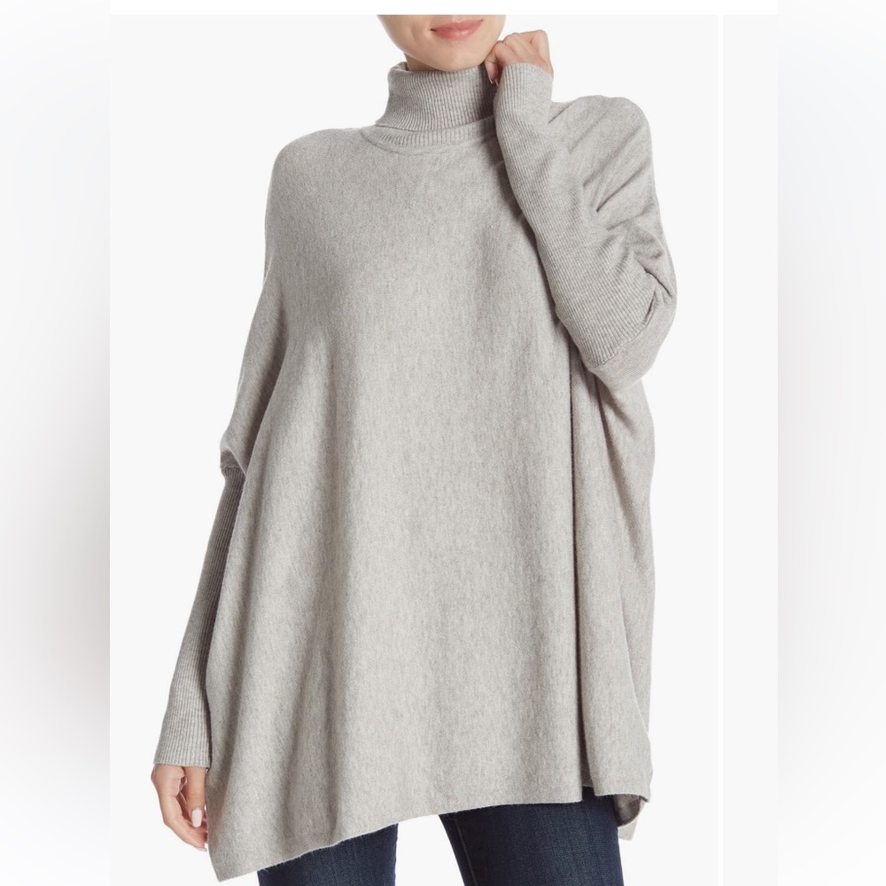 TWO (2) Joseph A turtleneck poncho sweaters from Nordstrom